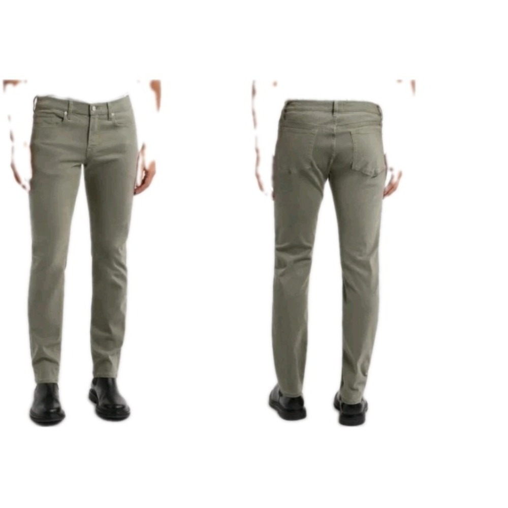 Frame Men's L'Homme Slim Fit Mid Rise Jeans Deep Army Green US Size 38/32